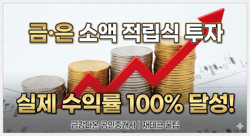금,은 적립식 투자 추천 (은 수익률 100%돌파)